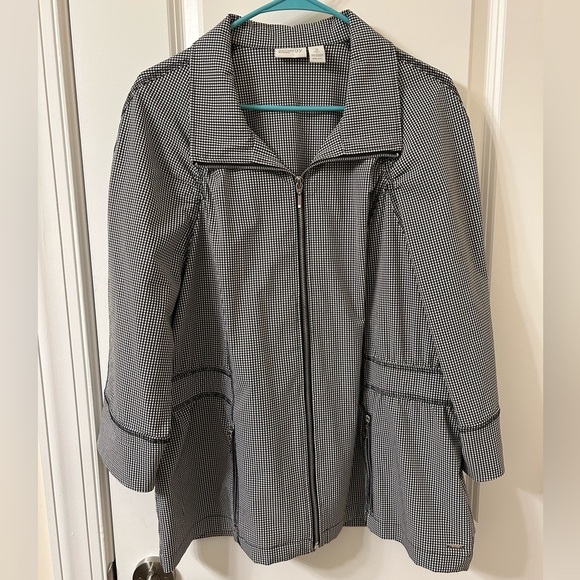 Chico's Black and White Utility Jacket Versatile Style - Picture 1 of 4